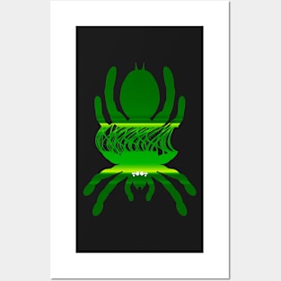 Tarantula Silhouette V131 (Horizontal) Posters and Art